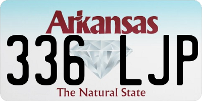 AR license plate 336LJP