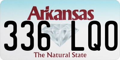 AR license plate 336LQO