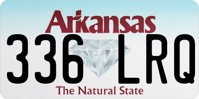 AR license plate 336LRQ