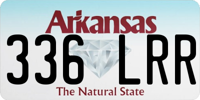 AR license plate 336LRR
