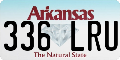AR license plate 336LRU