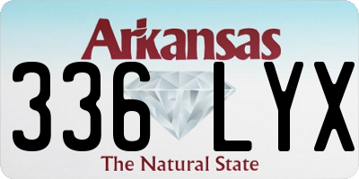 AR license plate 336LYX