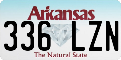 AR license plate 336LZN