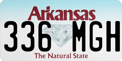 AR license plate 336MGH