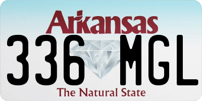 AR license plate 336MGL