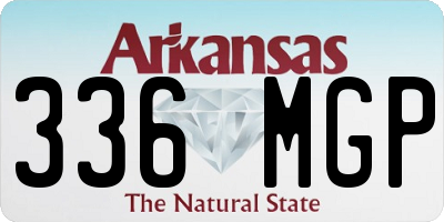 AR license plate 336MGP