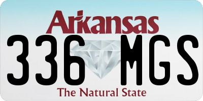 AR license plate 336MGS