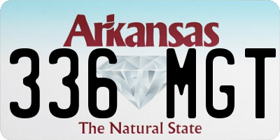 AR license plate 336MGT