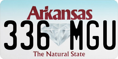 AR license plate 336MGU