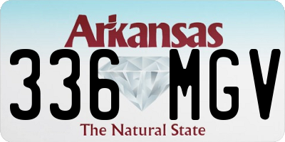 AR license plate 336MGV