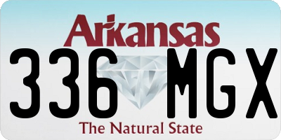 AR license plate 336MGX