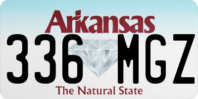 AR license plate 336MGZ