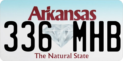 AR license plate 336MHB