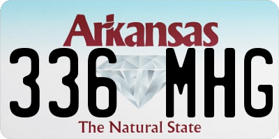 AR license plate 336MHG