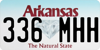 AR license plate 336MHH