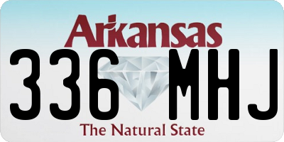 AR license plate 336MHJ