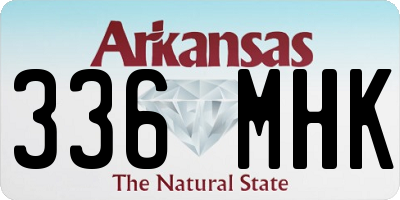 AR license plate 336MHK