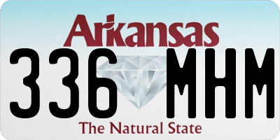 AR license plate 336MHM