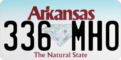 AR license plate 336MHO
