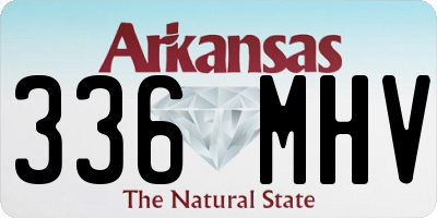 AR license plate 336MHV