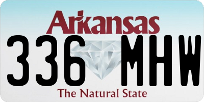AR license plate 336MHW