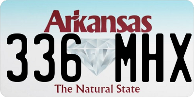 AR license plate 336MHX