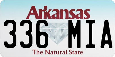 AR license plate 336MIA