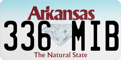 AR license plate 336MIB