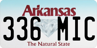 AR license plate 336MIC
