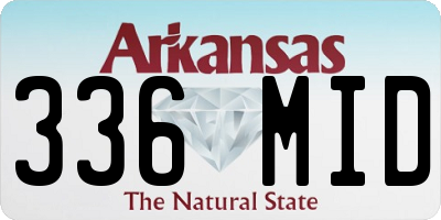 AR license plate 336MID