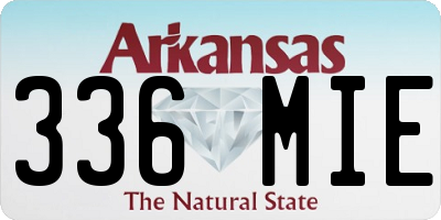 AR license plate 336MIE