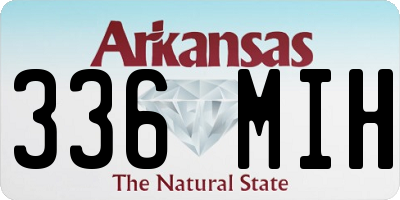 AR license plate 336MIH
