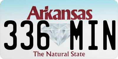 AR license plate 336MIN
