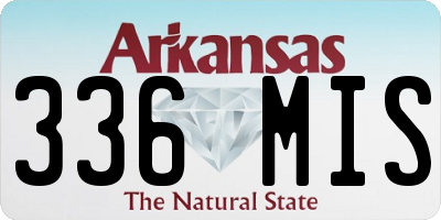 AR license plate 336MIS