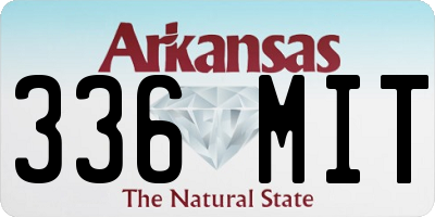 AR license plate 336MIT