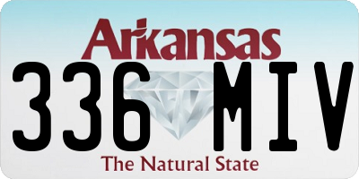 AR license plate 336MIV