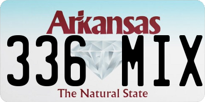 AR license plate 336MIX