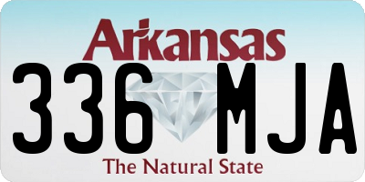 AR license plate 336MJA