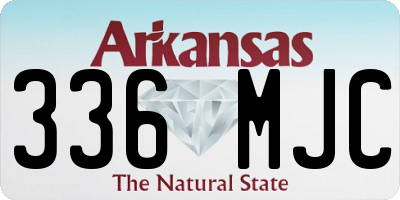 AR license plate 336MJC