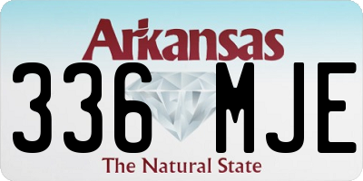 AR license plate 336MJE