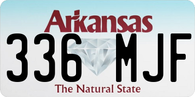 AR license plate 336MJF