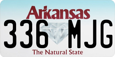 AR license plate 336MJG