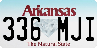 AR license plate 336MJI