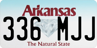 AR license plate 336MJJ