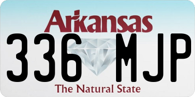 AR license plate 336MJP