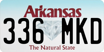 AR license plate 336MKD