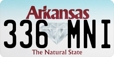 AR license plate 336MNI