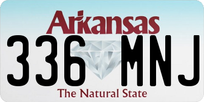 AR license plate 336MNJ