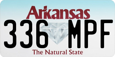 AR license plate 336MPF