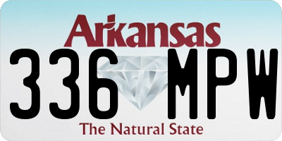 AR license plate 336MPW